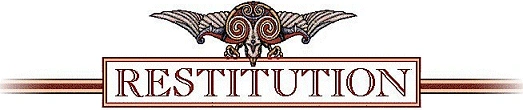 Ornate restitution banner design