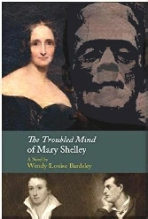 Mary Shelley book cover with portraits