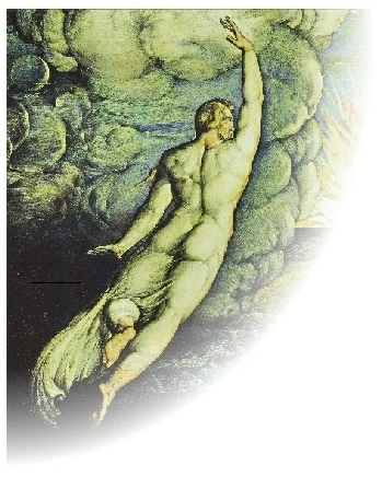 Classical art with clouds background